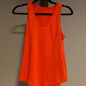 Everlane orange/red cotton tank, size small